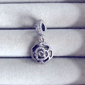 Pandora rose dangle charm